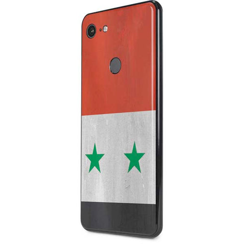 Syria Flag Distressed Google Pixel 3 XL Skin